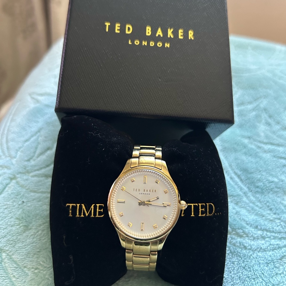 Ted Baker Gold Plated Watch Like New - Used only a couple times!